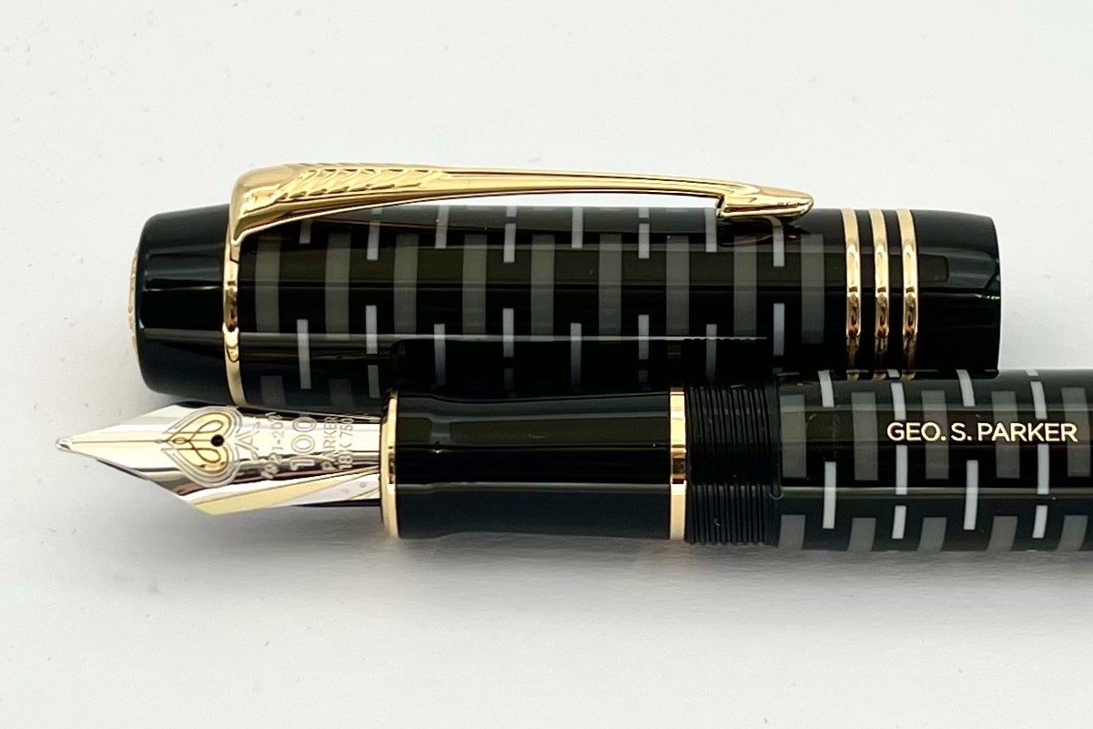 ParkerSpecialEditionDuofold100thAnniversaryBlackFountainPen_J